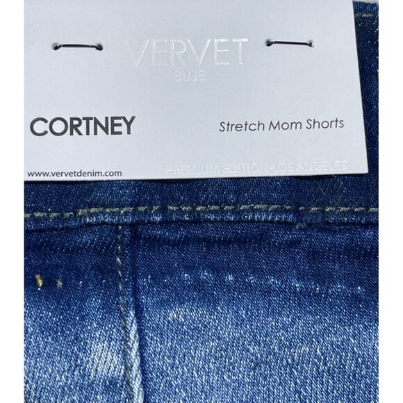 Vervet Blue Womens  Size 16W Cortney Stretch Mom Shorts - Picture 8 of 9